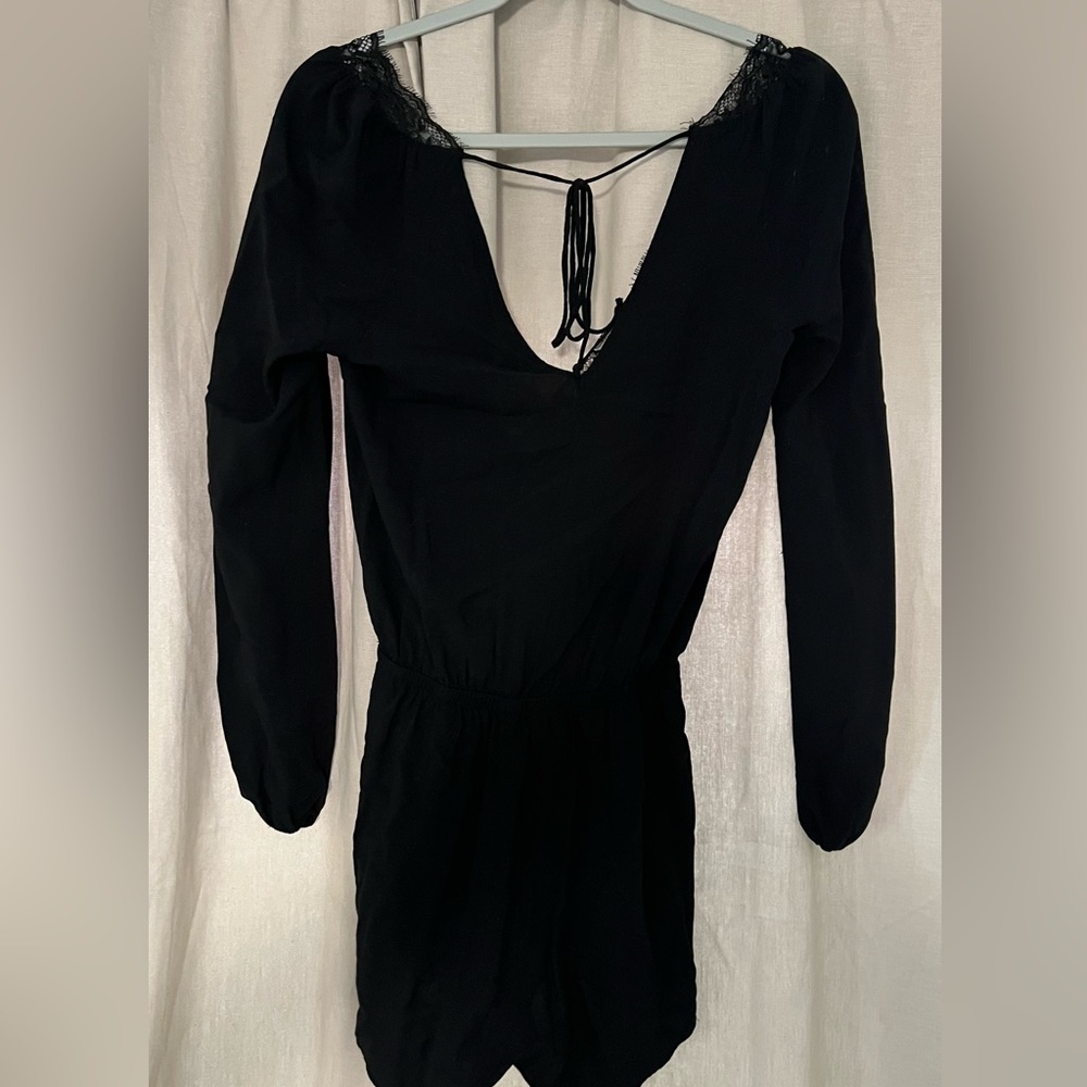 Long Sleeve Black Romper